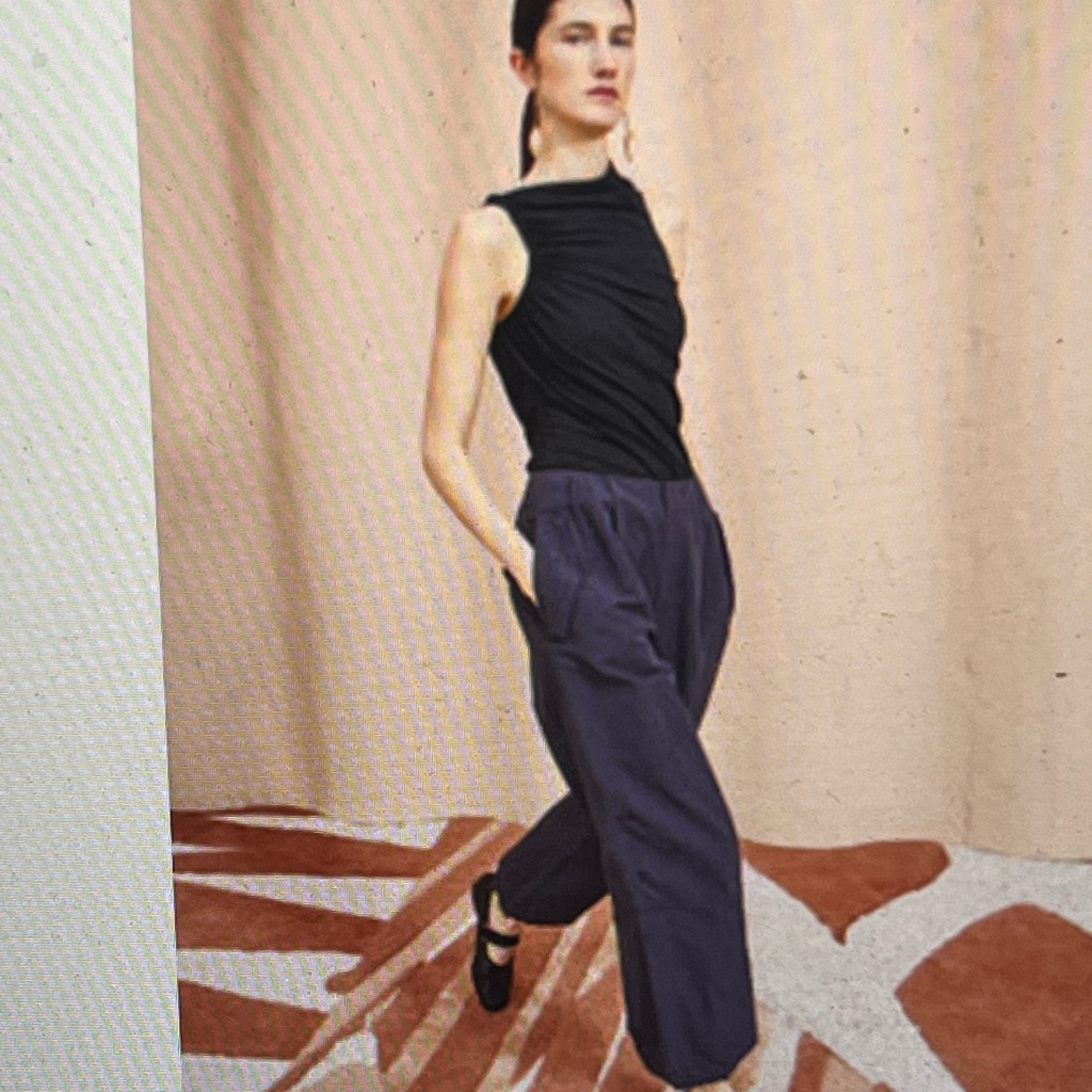 Ulla Johnson Fedora Wide Leg Pants In Midnight (Navy)